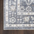 8' X 10' Blue Floral Distressed Area Rug