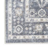 8' X 10' Blue Floral Distressed Area Rug