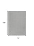 6' X 9' Ivory And Gray Abstract Area Rug