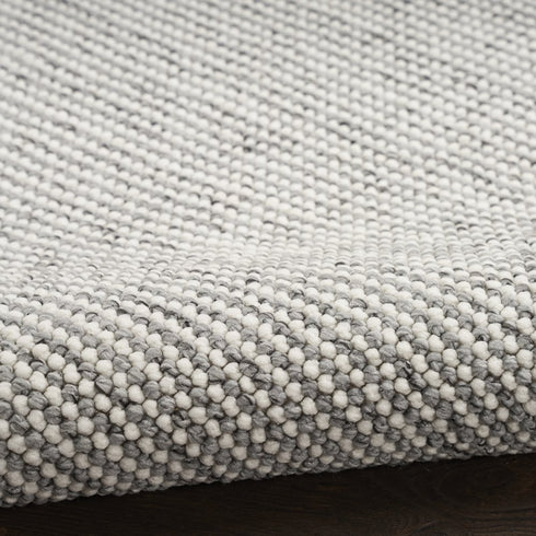 6' X 9' Ivory And Gray Abstract Area Rug