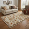 5' X 8' Cream Oriental Hand Tufted Non Skid Area Rug