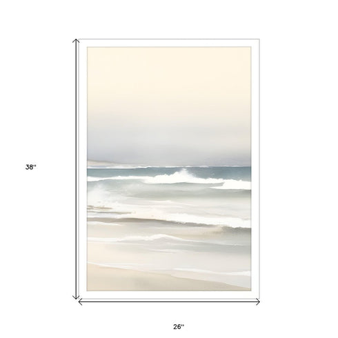 Ocean Breeze White Framed Wall Art