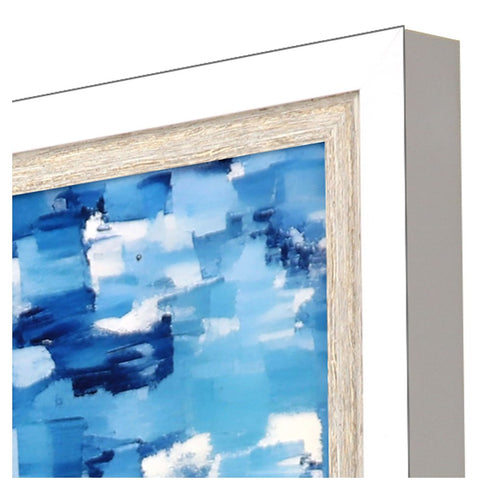Aerial Beach Views White Framed Wall Art