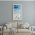 Aerial Beach Views White Framed Wall Art