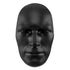 28" X 17" Black Face Resin Oval Hanging Dimensional Sculpture