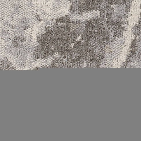 7' X 10' Gray and Ivory Abstract Area Rug