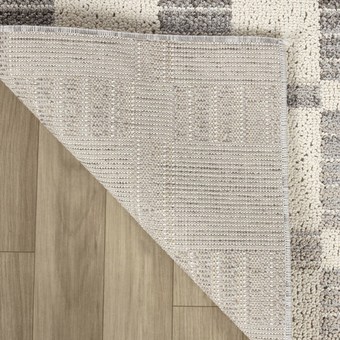 8' X 11' Gray and Beige Moroccan Distressed Area Rug