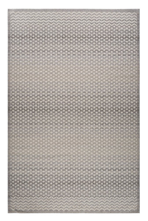 8' X 11' Gray and Beige Moroccan Distressed Area Rug