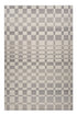 8' X 11' Gray and Beige Checkered Distressed Area Rug