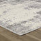 8' Gray And Beige Abstract Distressed Runner Rug