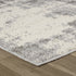 8' Gray And Beige Abstract Distressed Runner Rug