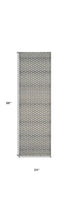 8' X 11' Gray and Beige Moroccan Distressed Area Rug