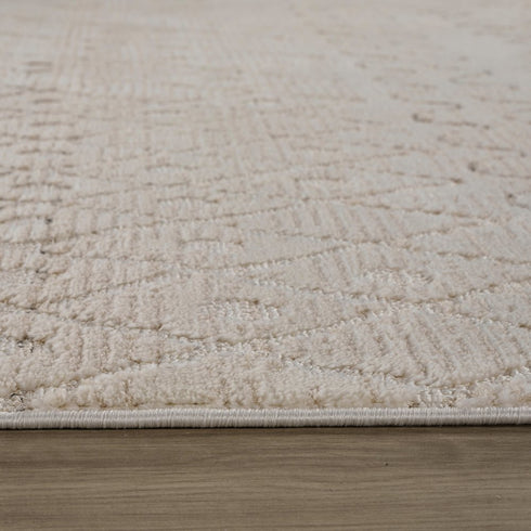 8' X 11' Gray and Beige Abstract Distressed Area Rug