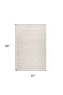 8' X 11' Gray and Beige Abstract Distressed Area Rug