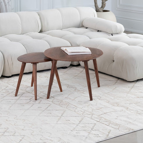 8' X 11' Gray and Beige Abstract Distressed Area Rug