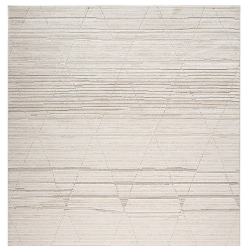 5' X 8' Cream and Beige Abstract Area Rug