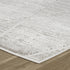 8' X 11' Gray and Ivory Geometric Distressed Area Rug