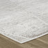 8' X 11' Gray and Ivory Geometric Distressed Area Rug
