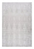 8' X 11' Gray and Ivory Geometric Distressed Area Rug