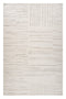 5' X 8' Gray and Beige Geometric Distressed Area Rug
