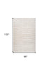 8' X 11' Gray and Beige Geometric Distressed Area Rug