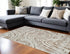 8' X 11' Beige and Brown Abstract Distressed Area Rug