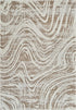 8' X 11' Beige and Brown Abstract Distressed Area Rug