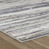 8' X 11' Blue and Gray Abstract Distressed Area Rug