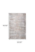 8' X 11' Gray and Brown Abstract Distressed Area Rug