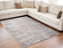 8' X 11' Gray and Brown Abstract Distressed Area Rug