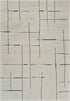 5' X 8' Cream and Green Abstract Distressed Area Rug