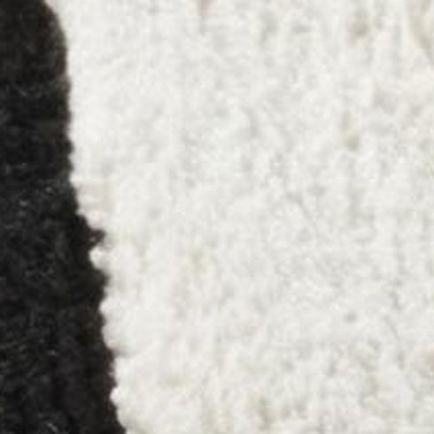 8' X 11' Cream and Black Abstract Distressed Area Rug