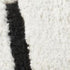 8' X 11' Cream and Black Abstract Distressed Area Rug