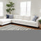 8' X 11' Cream and Black Abstract Distressed Area Rug