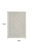 8' X 11' Cream and Beige Abstract Distressed Area Rug