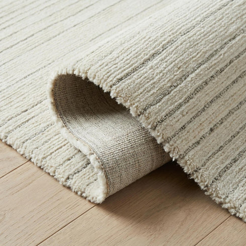 5' X 8' Cream and Beige Abstract Non Skid Area Rug