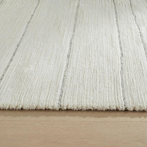 5' X 8' Cream and Beige Abstract Non Skid Area Rug