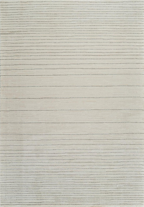 5' X 8' Cream and Beige Abstract Non Skid Area Rug