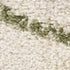 6' Beige And Green Abstract Runner Rug
