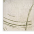 6' Beige And Green Abstract Runner Rug