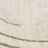 6' Beige And Green Abstract Runner Rug