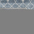 6' Blue And Ivory Geometric Runner Rug