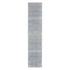 6' Blue And Ivory Geometric Runner Rug