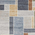 6' Blue Geometric Runner Rug