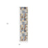6' Blue Geometric Runner Rug