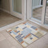 6' Blue Geometric Runner Rug