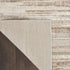 8' Ivory and Gray Abstract Non Skid Runner Rug