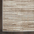 8' Ivory and Gray Abstract Non Skid Runner Rug