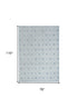 8' X 10' Blue Geometric Area Rug