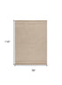 8' X 10' Brown Geometric Area Rug